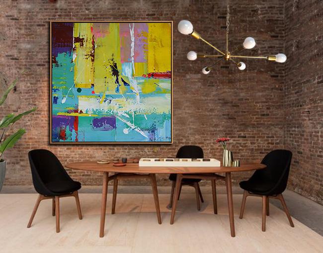 Palette Knife Contemporary Art #L3A - Click Image to Close